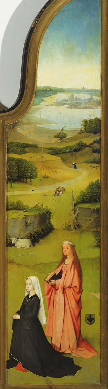 The Adoration of the Magi, detalj av den högra panelen, 1510 olja på paneldetalj av 3427 av Hieronymus Bosch