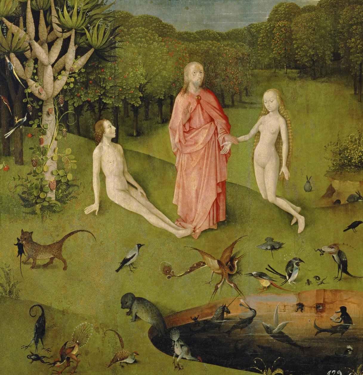 The Garden of Earthly Delights, c.1500 (detalj av 3425) av Hieronymus Bosch