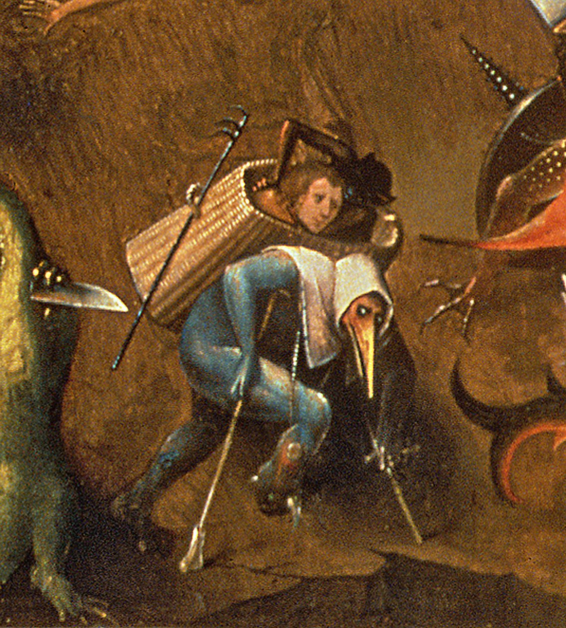 The Last Judgment olja på paneldetalj av 29115 av Hieronymus Bosch