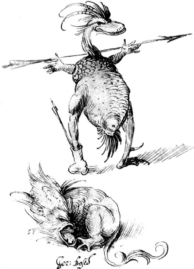 Two Monsters av Hieronymus Bosch