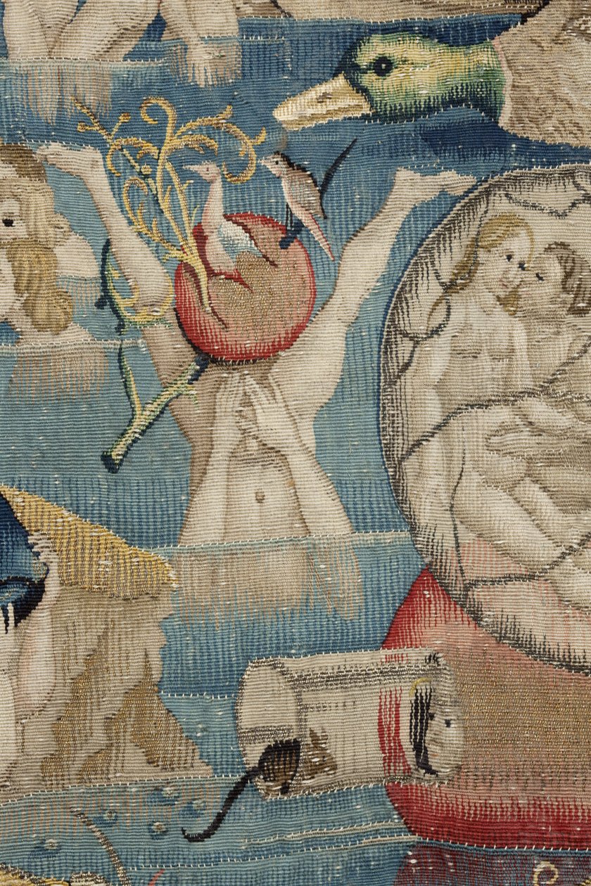 The Garden of Earthly Delights. ca. 1560 (gobeläng) av Hieronymus (after) Bosch
