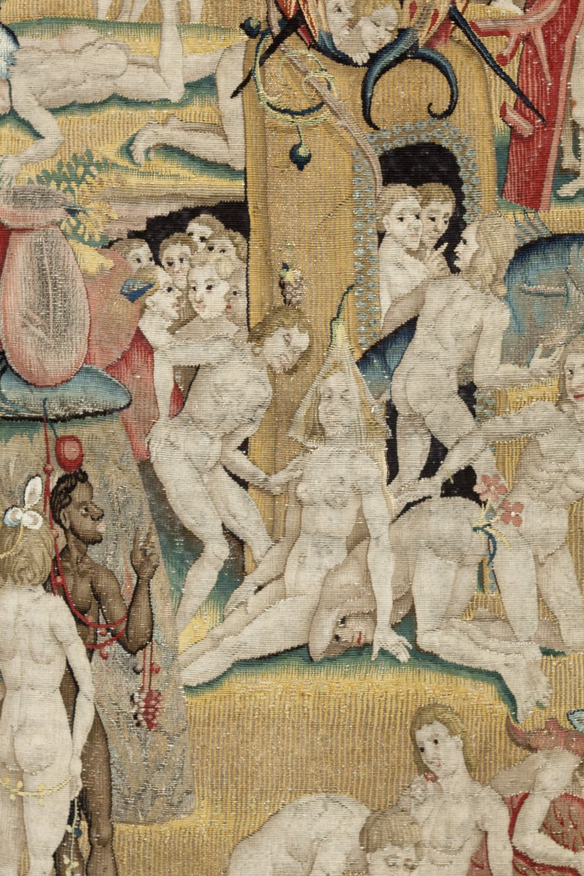 The Garden of Earthly Delights. ca. 1560 (gobeläng) av Hieronymus (after) Bosch