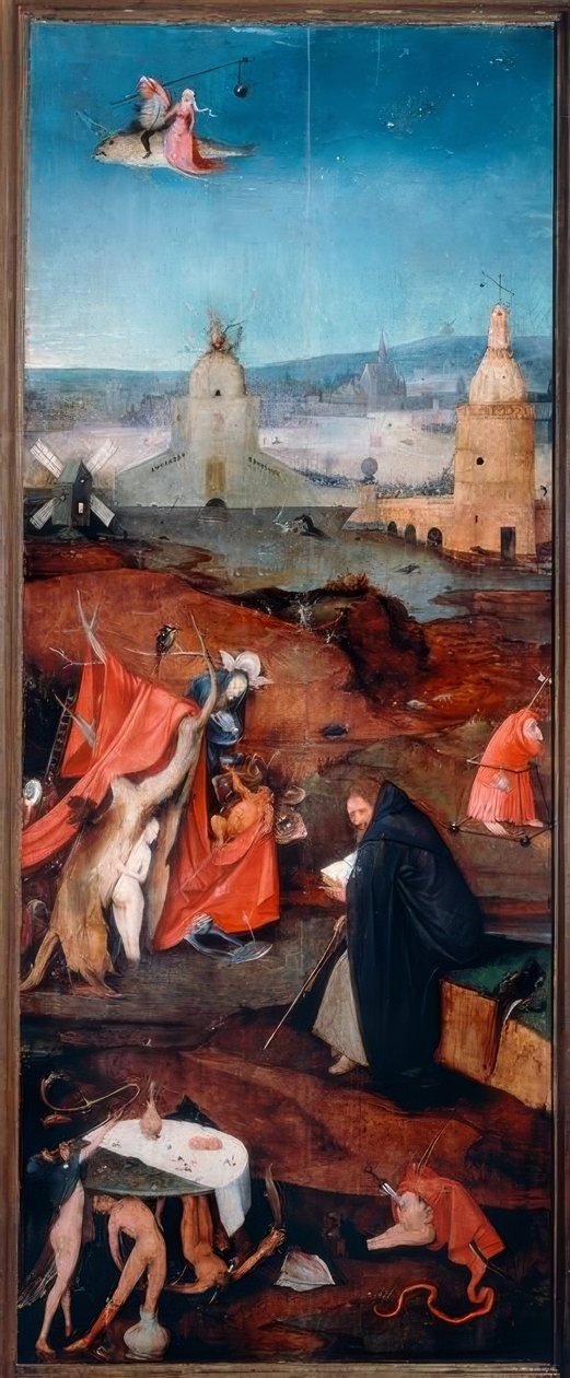 Sankt Antonius i kontemplation av Hieronymus Bosch