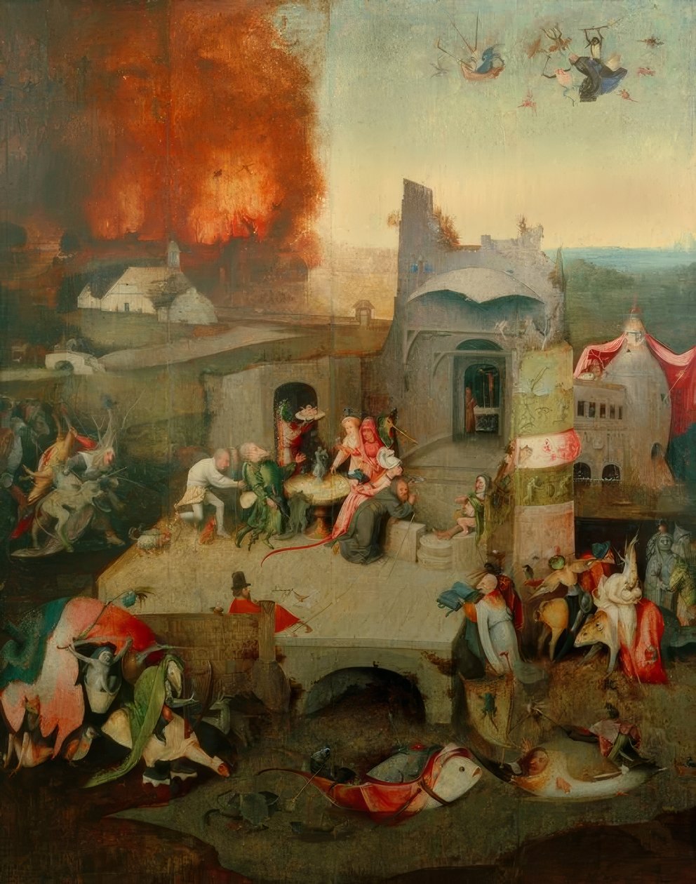 Frestelsen av St. Anthony av Hieronymus Bosch