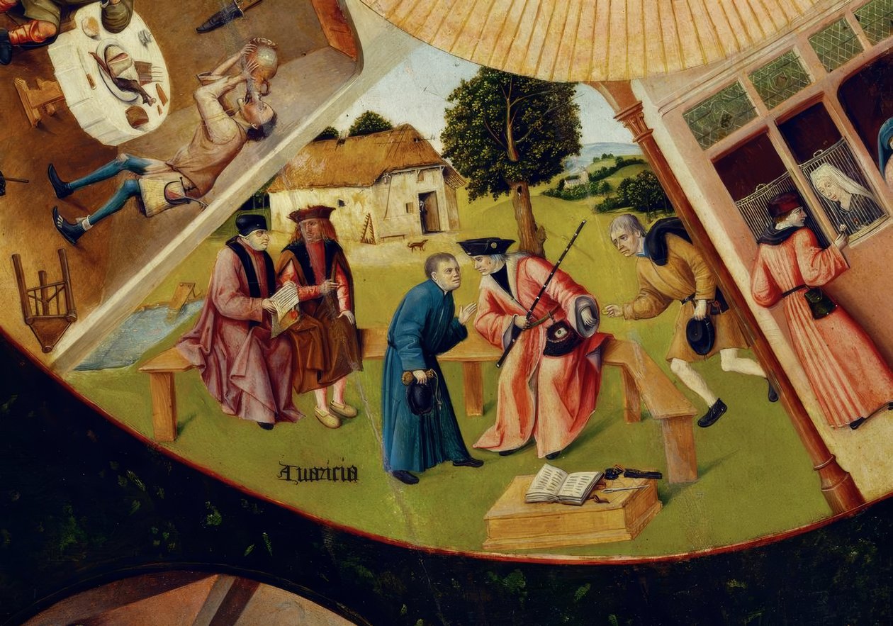 De sju stora synderna och de fyra sista sakerna av Hieronymus Bosch