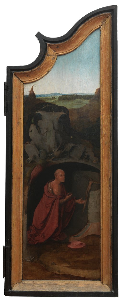 Höger panel av Jobs triptyk, ca 1500-24 (olja på panel) av Hieronymus Bosch