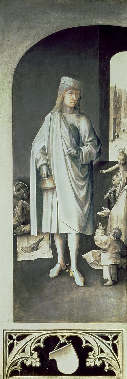 St. Bavo, Exteriör av högra flygeln från den sista domens altartavla av Hieronymus Bosch