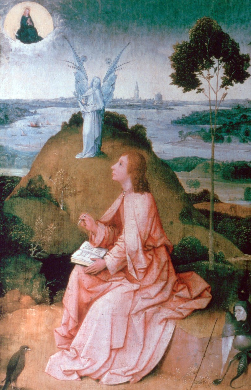Johannes evangelisten på Patmos, 1504-1505 av Hieronymus Bosch