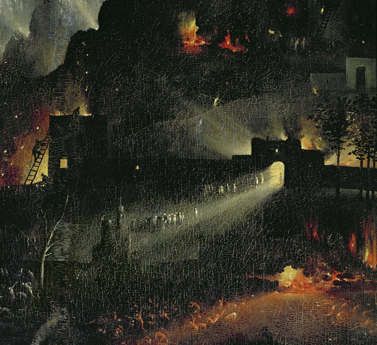 The Garden of Earthly Delights, c.1500 (detalj av 3425) av Hieronymus Bosch