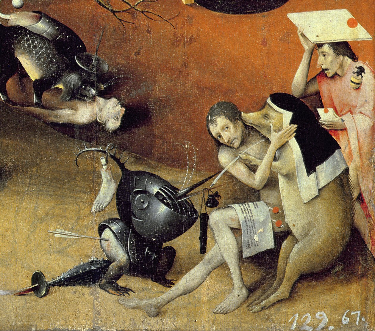 The Garden of Earthly Delights, c.1500 (detalj av 3425) av Hieronymus Bosch