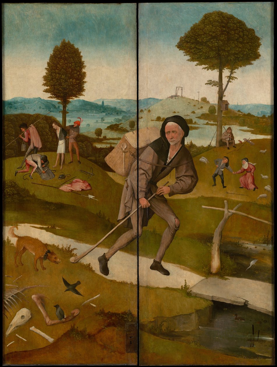 Haywain-triptyken, ca 1516 (exteriör) av Hieronymus Bosch