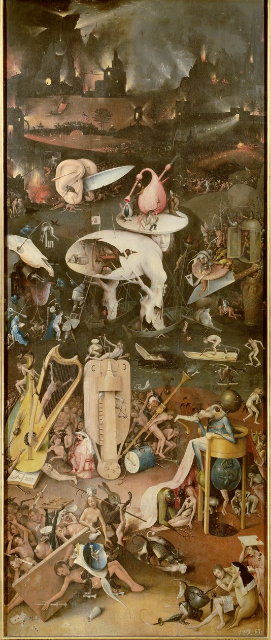 The Hell (höger panel av The Garden of Earthly Delights) av Hieronymus Bosch