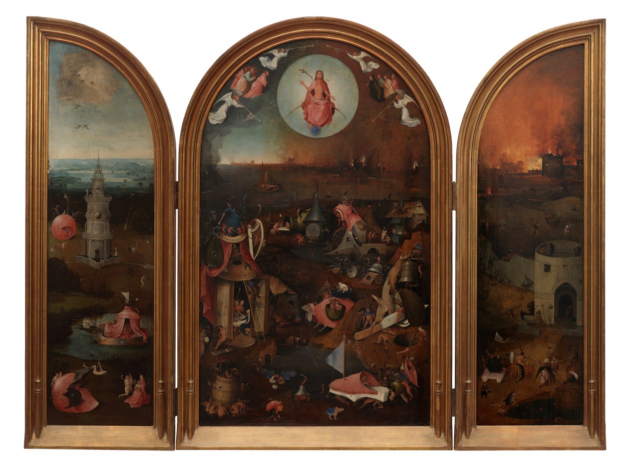 The Last Judgment (olja på panel) av Hieronymus Bosch