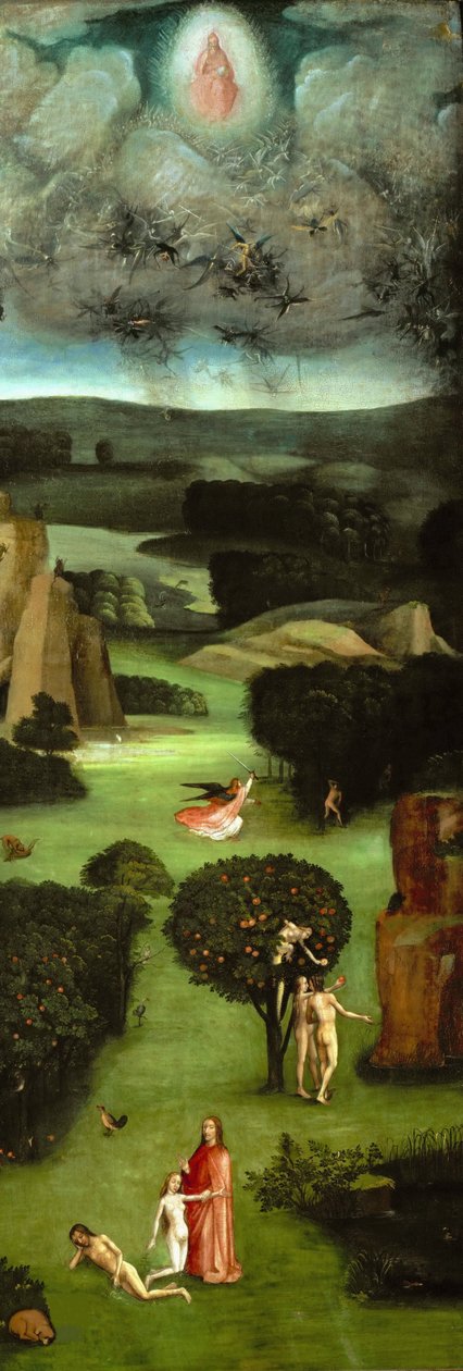 The Last Judgment Triptych, vänster panel, ca 1485. av Hieronymus Bosch
