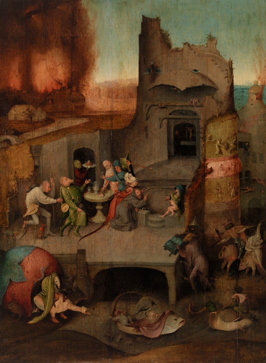 Frestelsen av St. Anthony av Hieronymus Bosch