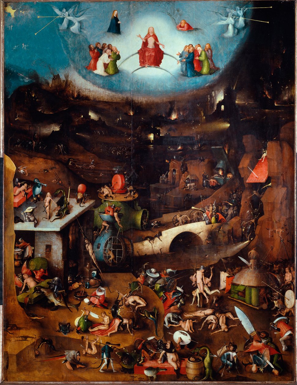 Tryptic of the Last Judgement, central panel, c.1504 (målning på trä) av Hieronymus Bosch