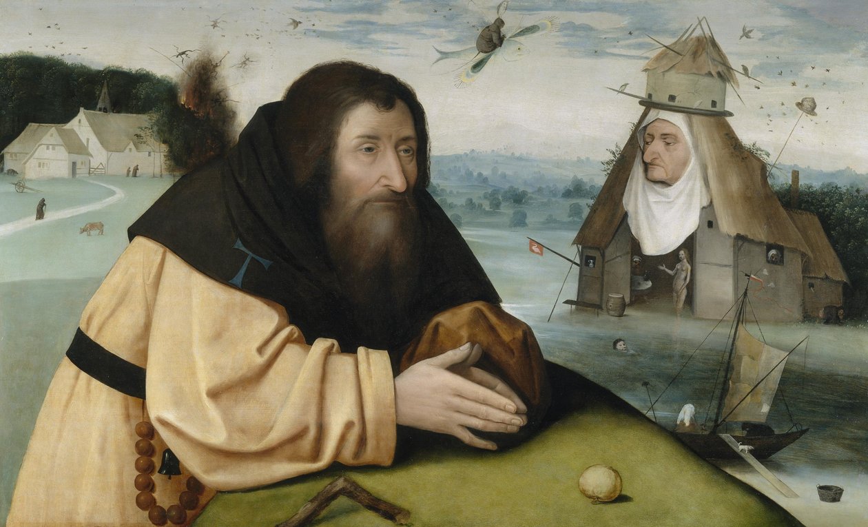 Sankt Antonius frestelser av Hieronymus Bosch and workshop
