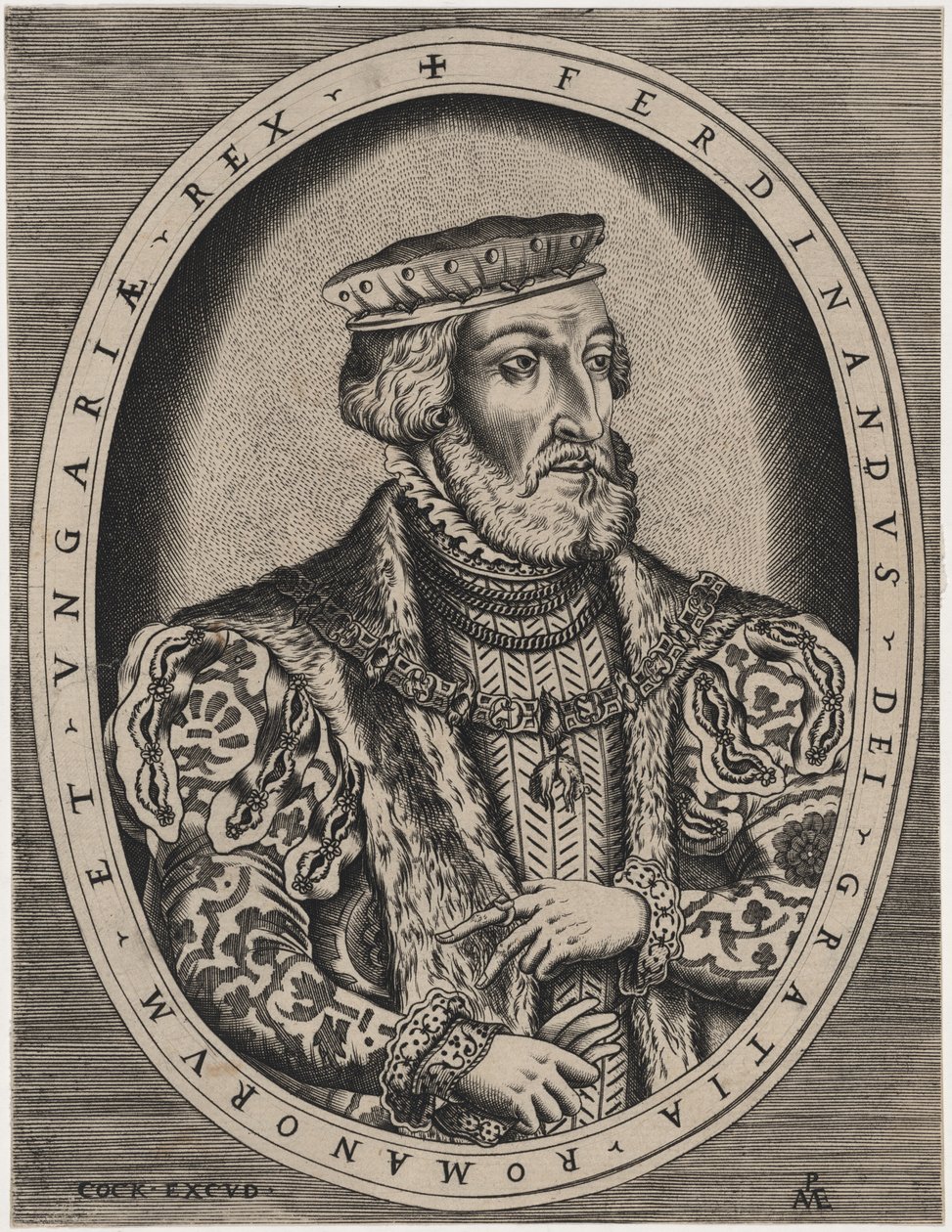 Ferdinand I, romersk kejsare av Hieronymus Cock