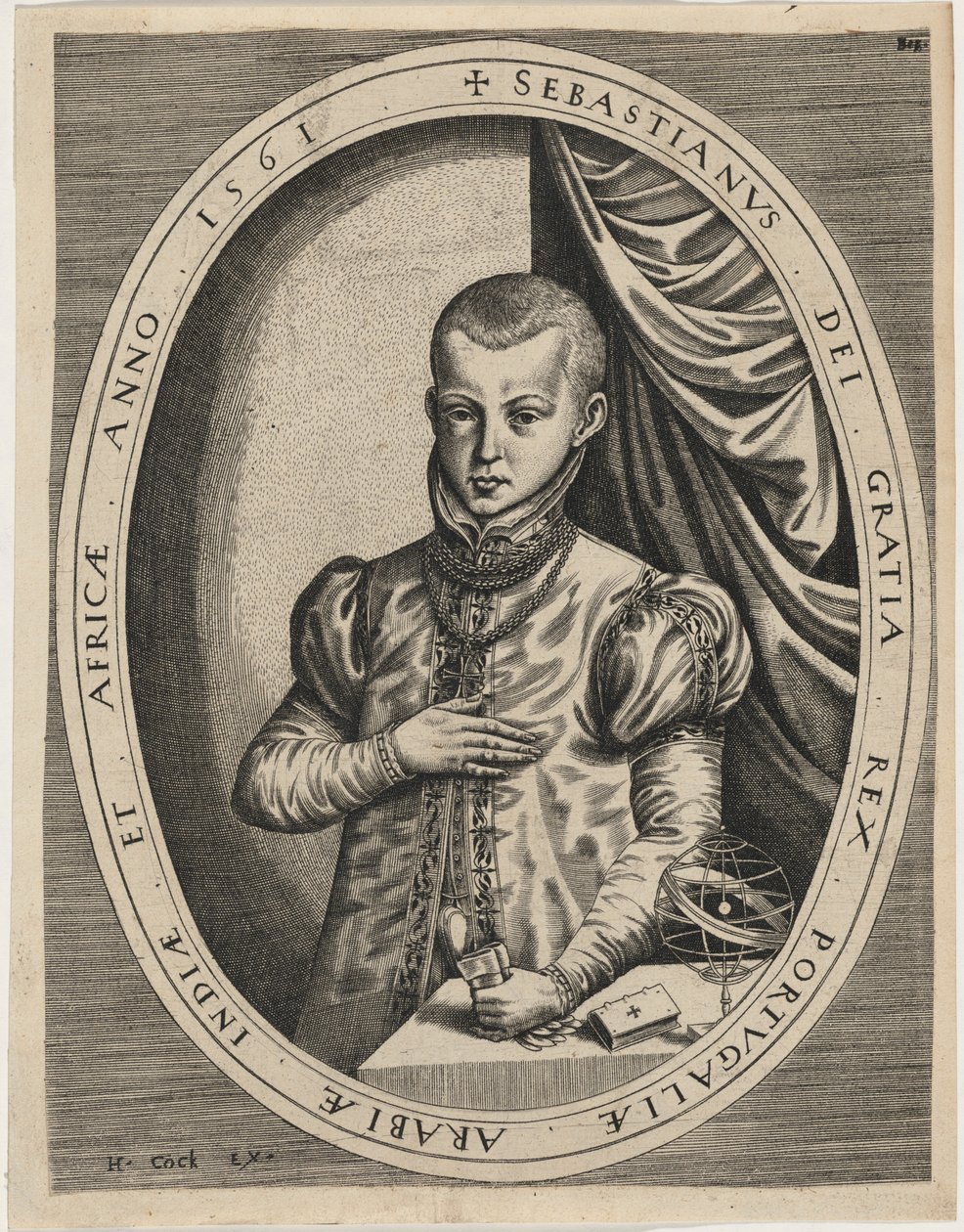 Sebastian, kung av Portugal av Hieronymus Cock