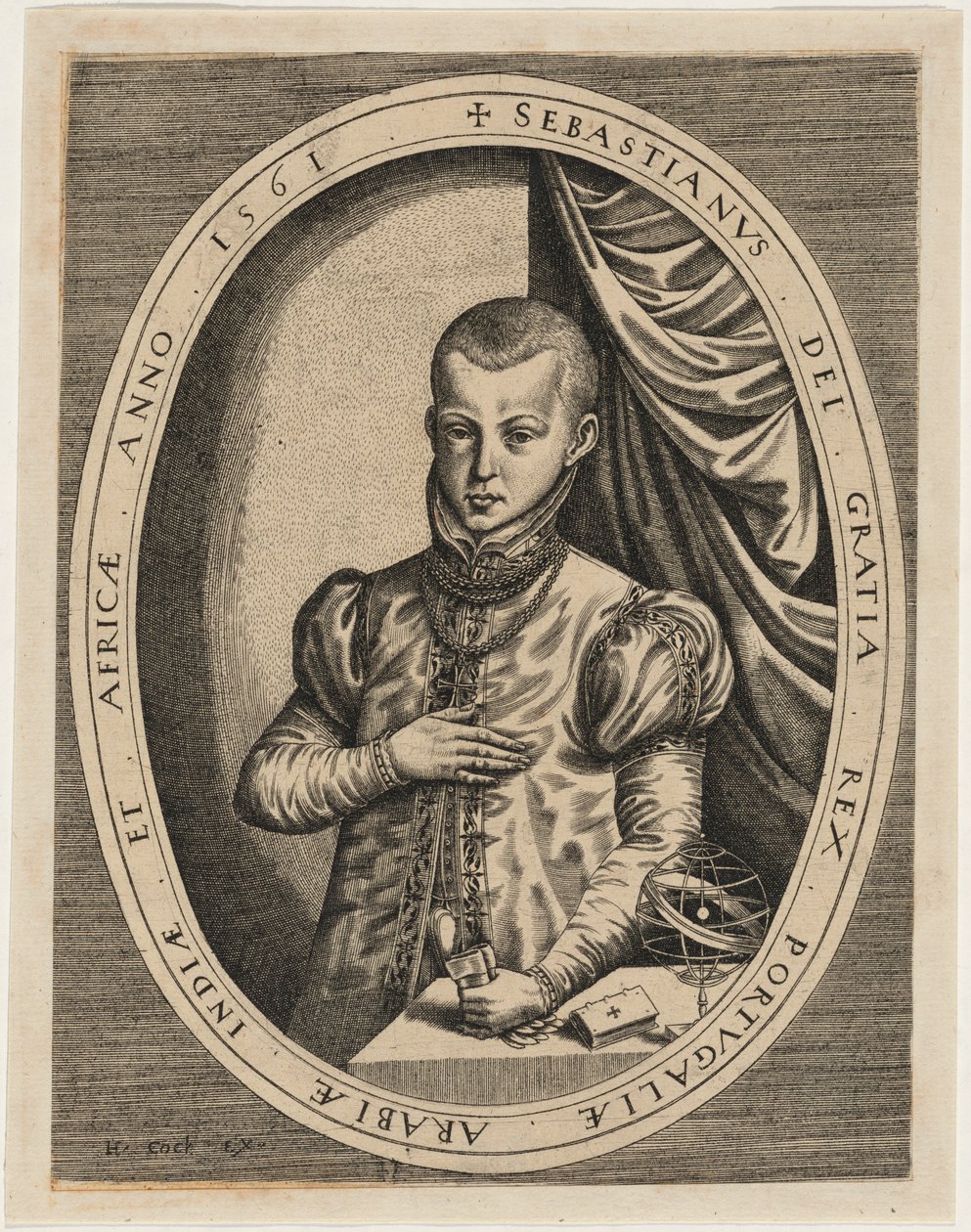 Sebastian, kung av Portugal av Hieronymus Cock