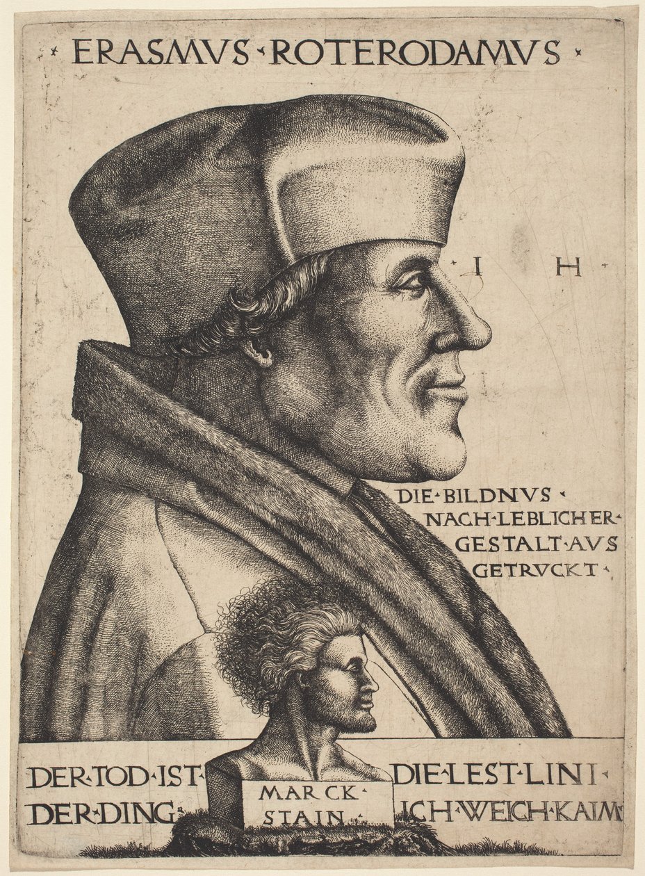Erasmus av Rotterdam av Hieronymus Hopfer