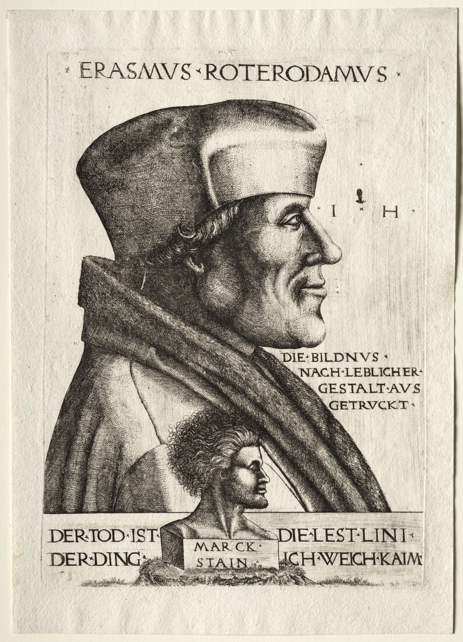 Erasmus av Rotterdam av Hieronymus Hopfer