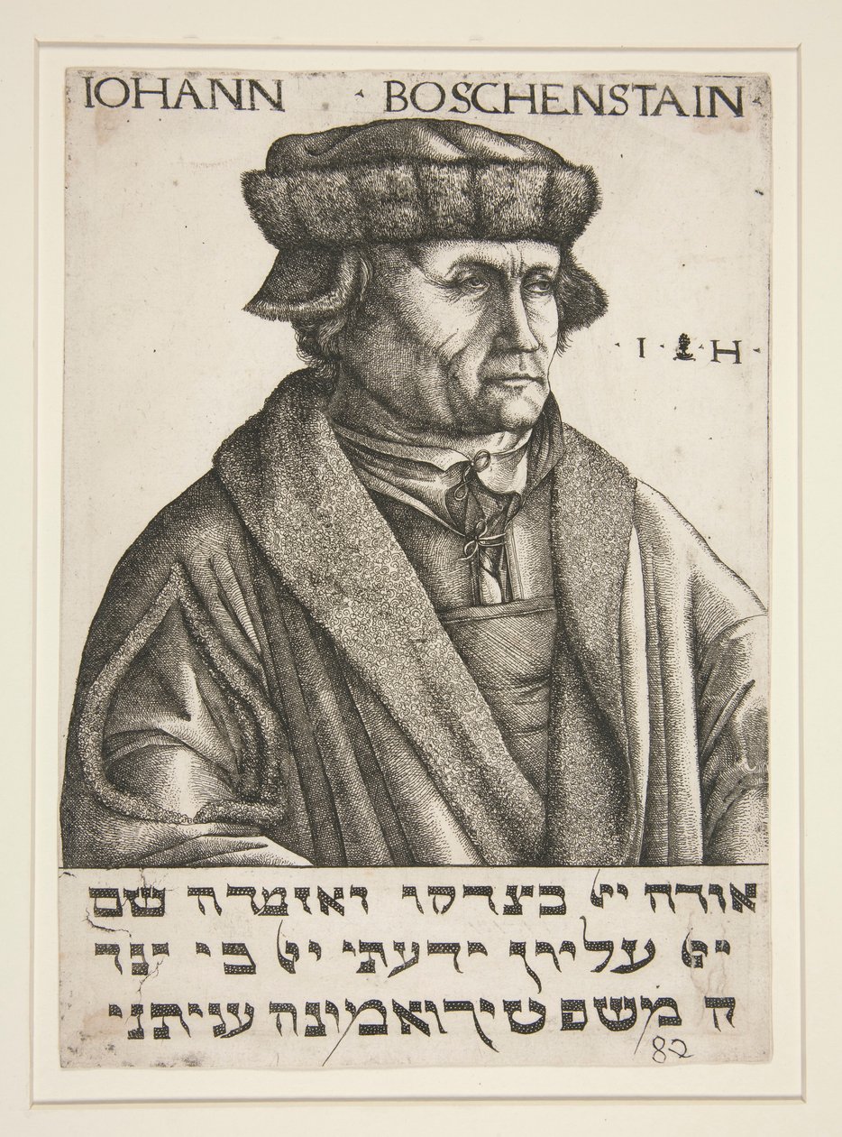 Porträtt av Johann B?schenstein av Hieronymus Hopfer