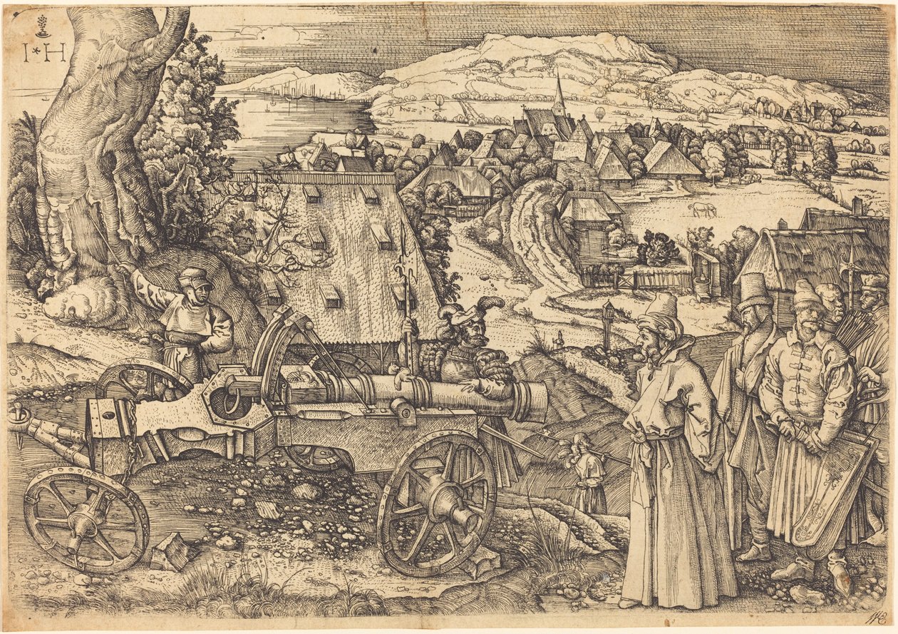 Den stora kanonen av Hieronymus Hopfer after Albrecht Dürer