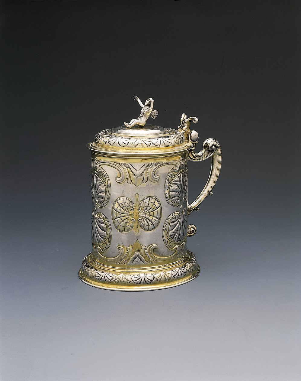 Tankard, Danzig, ca 1700 (paket förgyllt silver) av Hieronymus II Holl