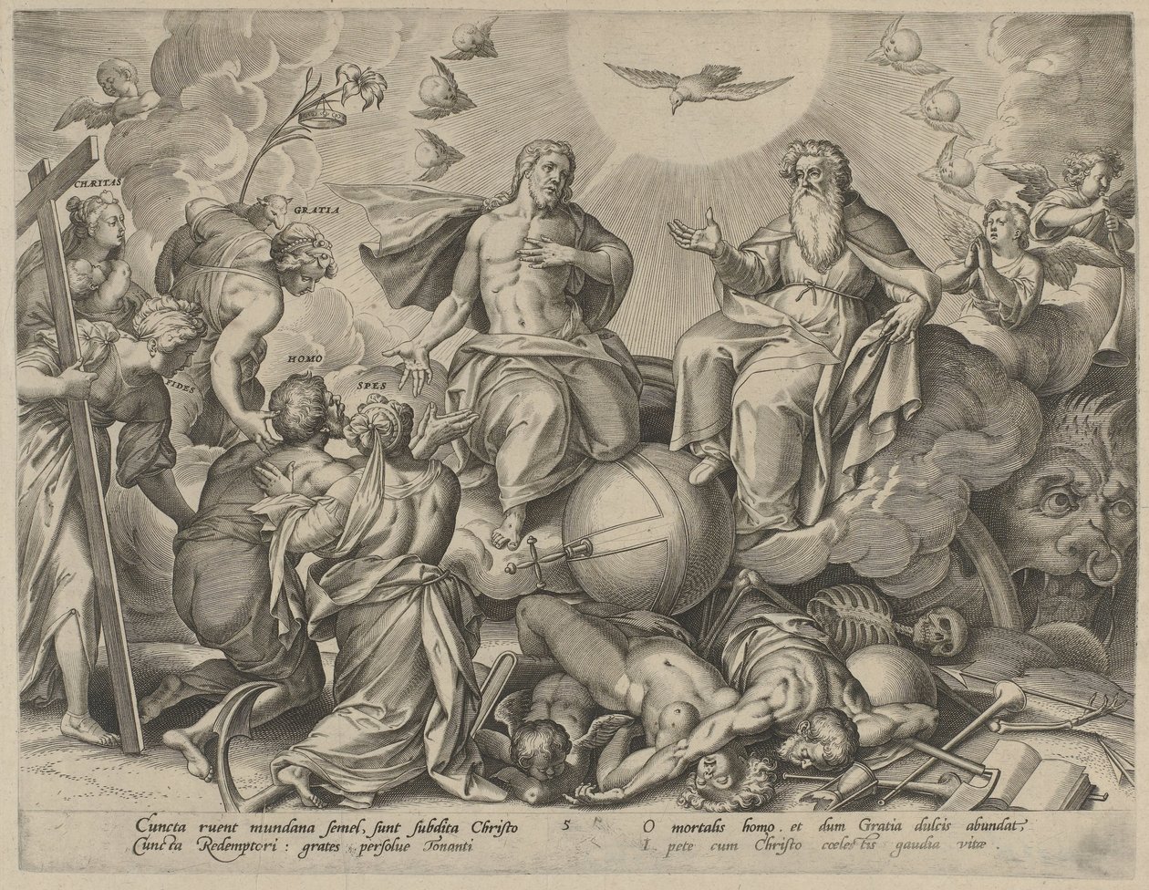 Sista domen The Four Ages of Man and Death (serietitel) av Hieronymus Wierix