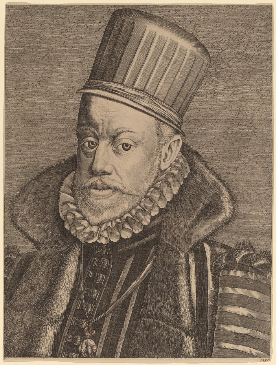 Filip II av Spanien av Hieronymus Wierix