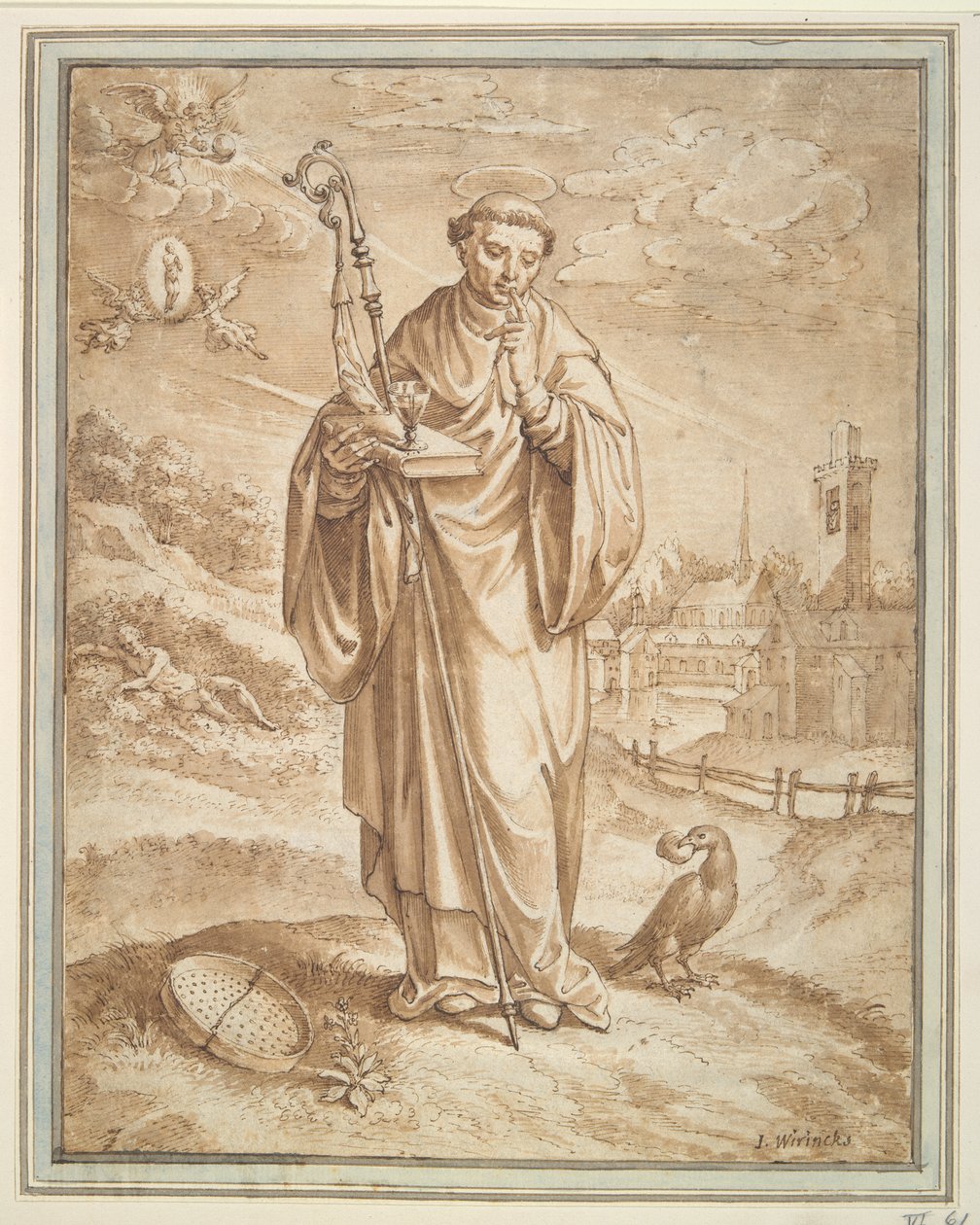 Sankt Benedictus av Hieronymus Wierix