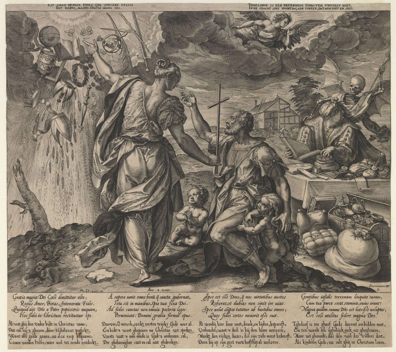 De två dödarna, andra hälften av 1500-talet. av Hieronymus Wierx