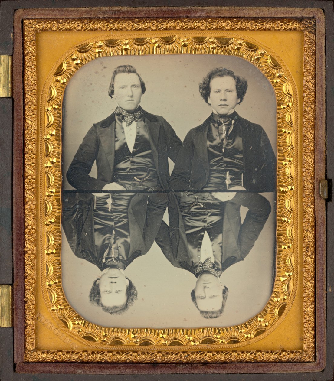 Porträtt av två män,ca. 1850 (foto) av Higgins