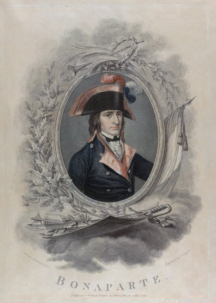 Napoleon I Bonaparte - Ledru, Hilaire (1769-1840) - 1801 - Etsning, akvarell - 40x51,2 - Privat samling av Hilaire Ledru