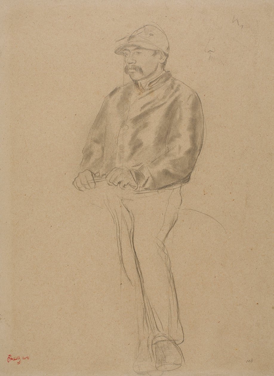Jockey av Hilaire Germain Edgar Degas