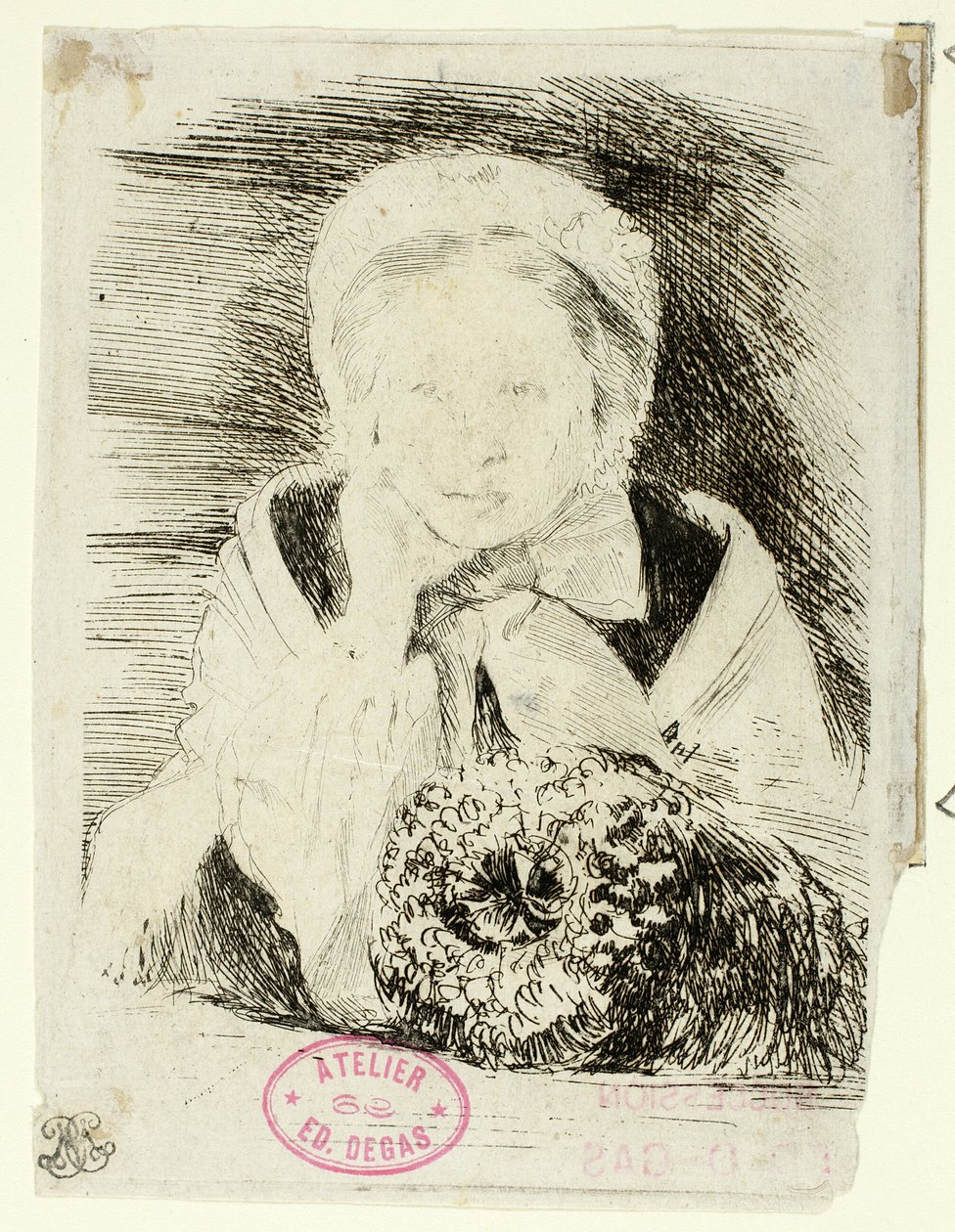 Marguerite Degas, konstnärens syster av Hilaire Germain Edgar Degas