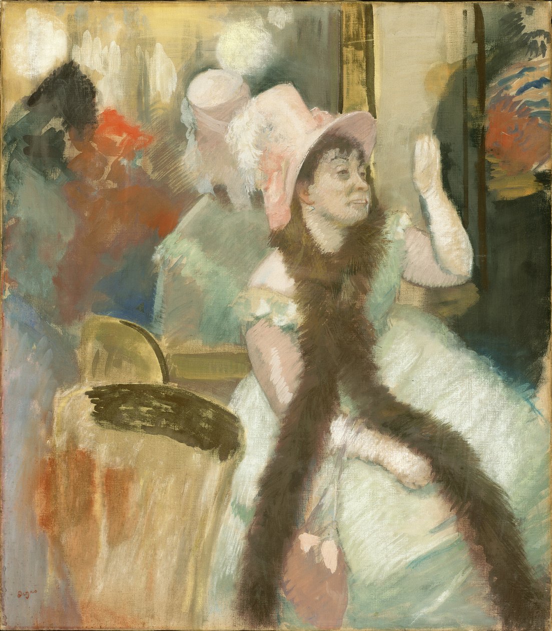 Porträtt efter en kostymbal (Porträtt av Madame Dietz-Monnin) av Hilaire Germain Edgar Degas