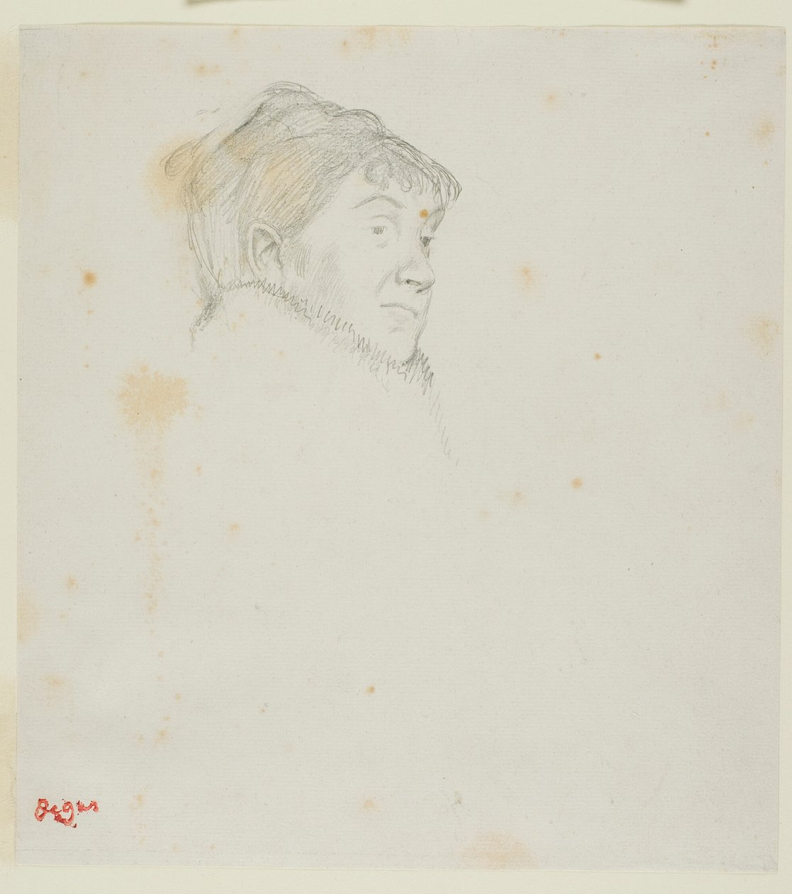 Porträtt av Madame Dietz-Monnin (tidigare Huvud av en kvinna) av Hilaire Germain Edgar Degas