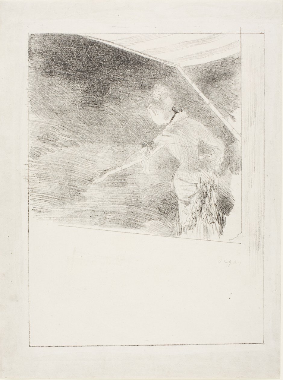 Sångerska vid en cafékonsert av Hilaire Germain Edgar Degas