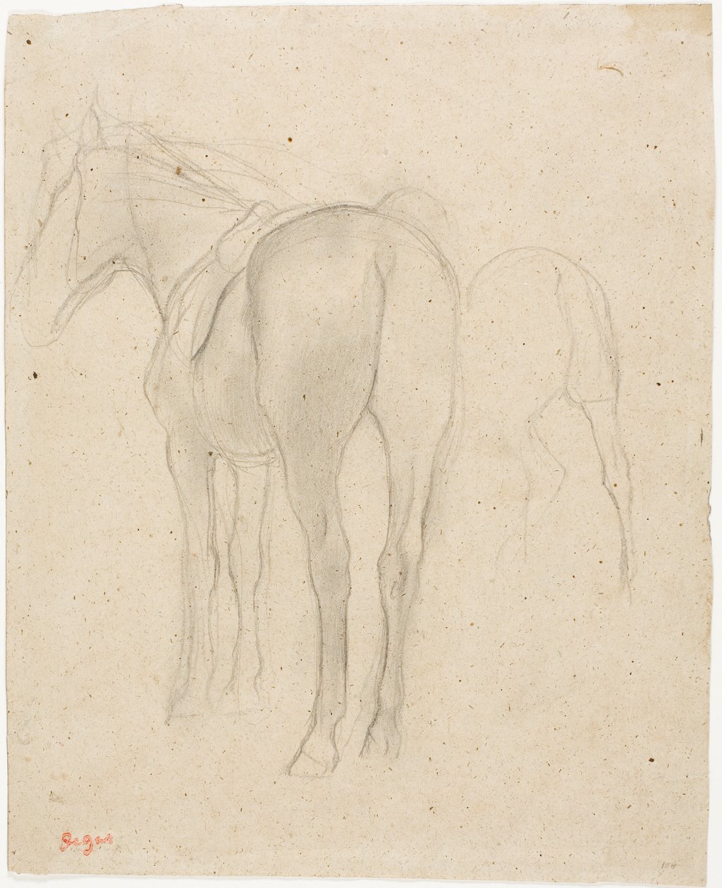 Studier av en häst av Hilaire Germain Edgar Degas