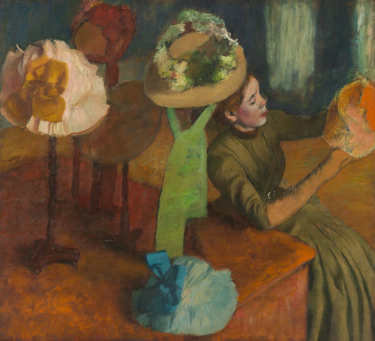 The Millinery Shop av Hilaire Germain Edgar Degas