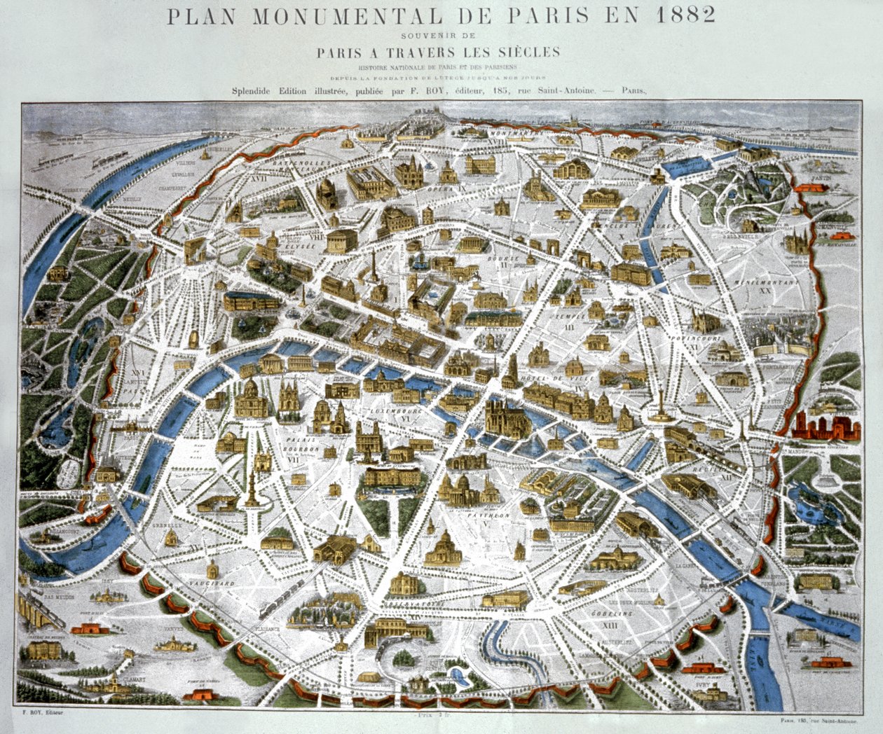 Det nya Paris. c.1867 (gravyr) av Hilaire Guesnu