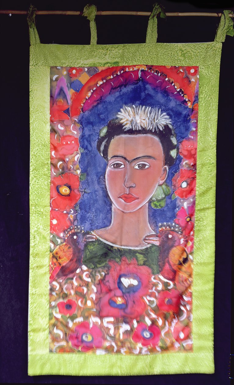 Respekt för Frida Kahlo (1910-54) 2005 (färgämnen på siden) av Hilary Simon