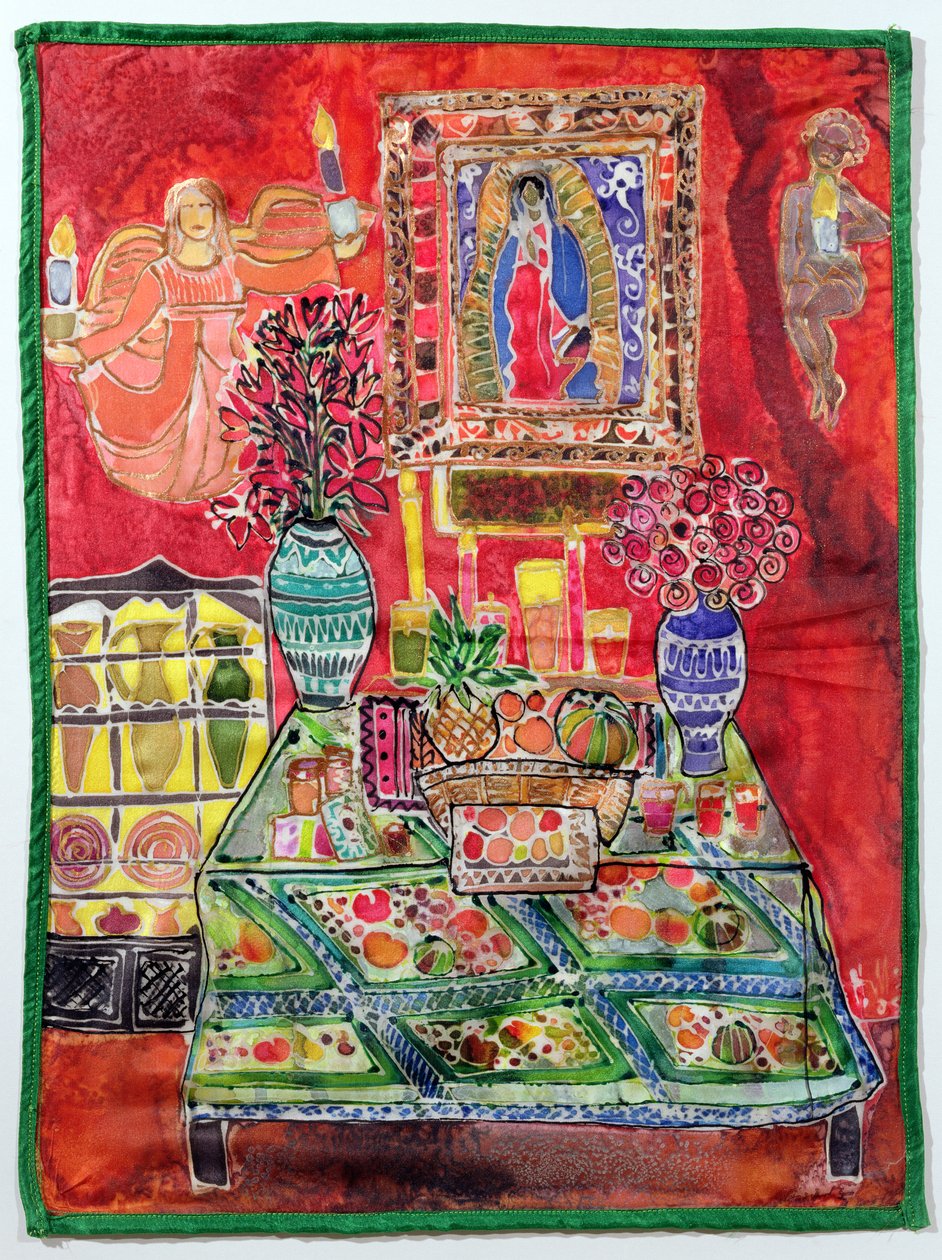 Virgin of Guadalupe, 2005 (färgämnen på siden) av Hilary Simon