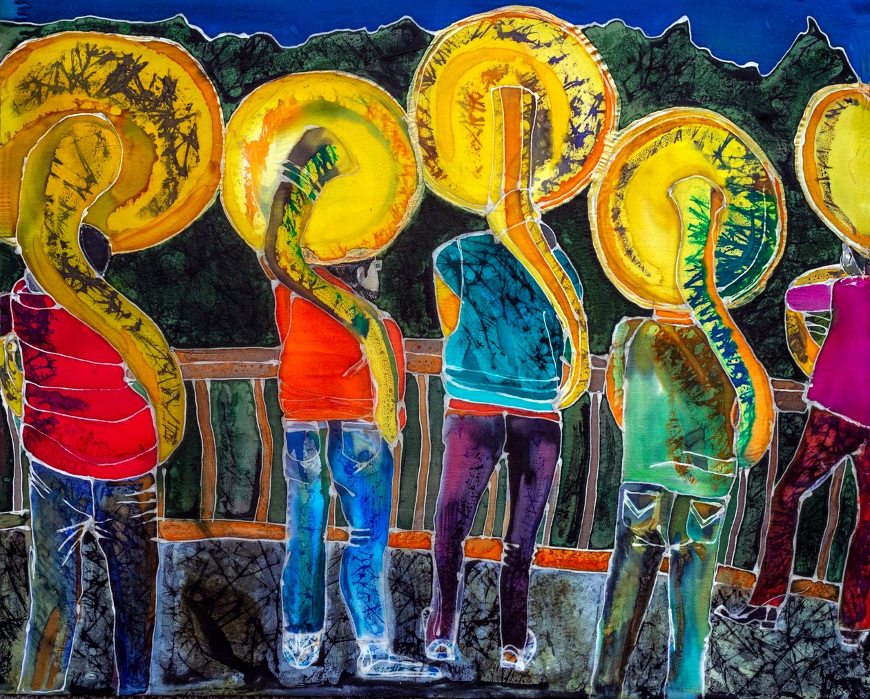 Sousafoner, de dödas dag, Oaxaca, 2023 (färg på siden) av Hilary Simon