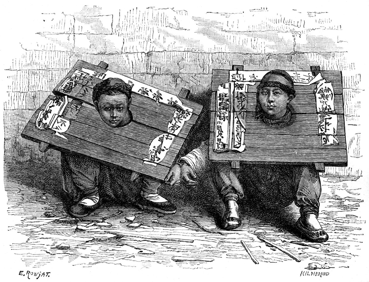 Pillaren i Japan före revolutionen, 1895. av Hildibrand