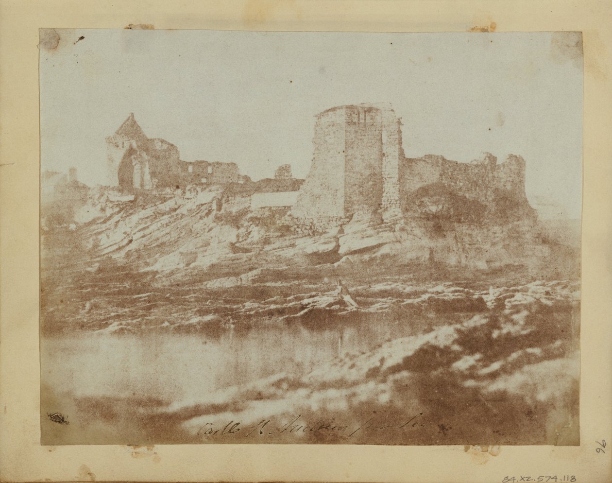 St. Andrews Castle från nordväst av Hill and Adamson