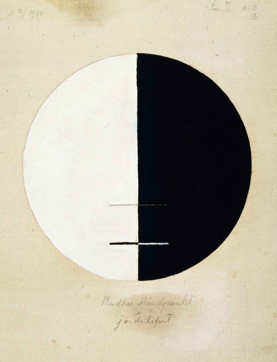 Buddhas ståndpunkt i det jordiska livet, nr 3a av Hilma af Klint