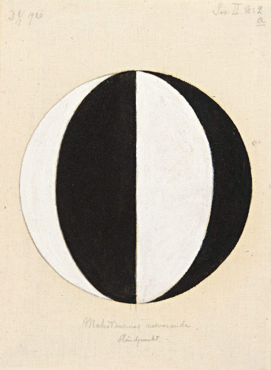 Mahatmas nuvarande ståndpunkt av Hilma af Klint